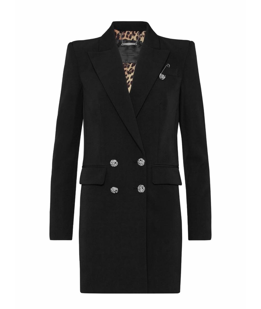 PHILIPP PLEIN Черный вискозный жакет/пиджак, фото 1