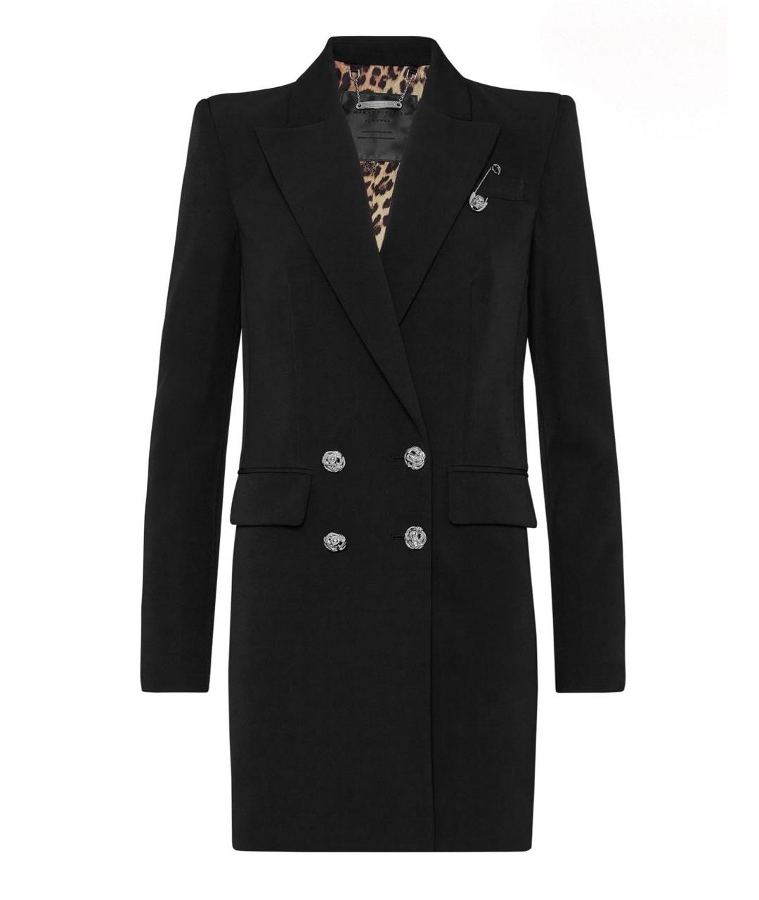 PHILIPP PLEIN Черный вискозный жакет/пиджак, фото 9