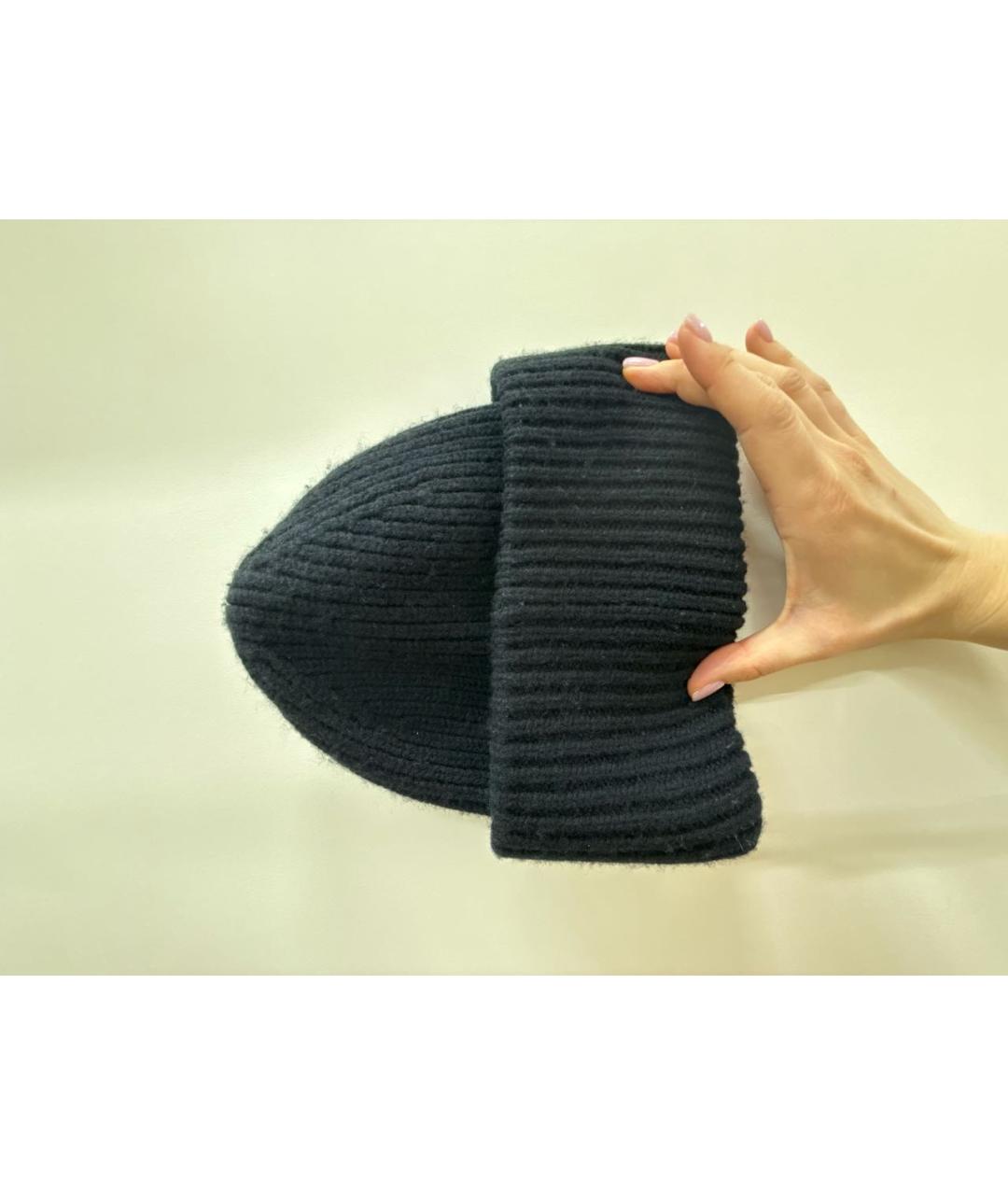 ACNE STUDIOS Черная шерстяная шапка, фото 2