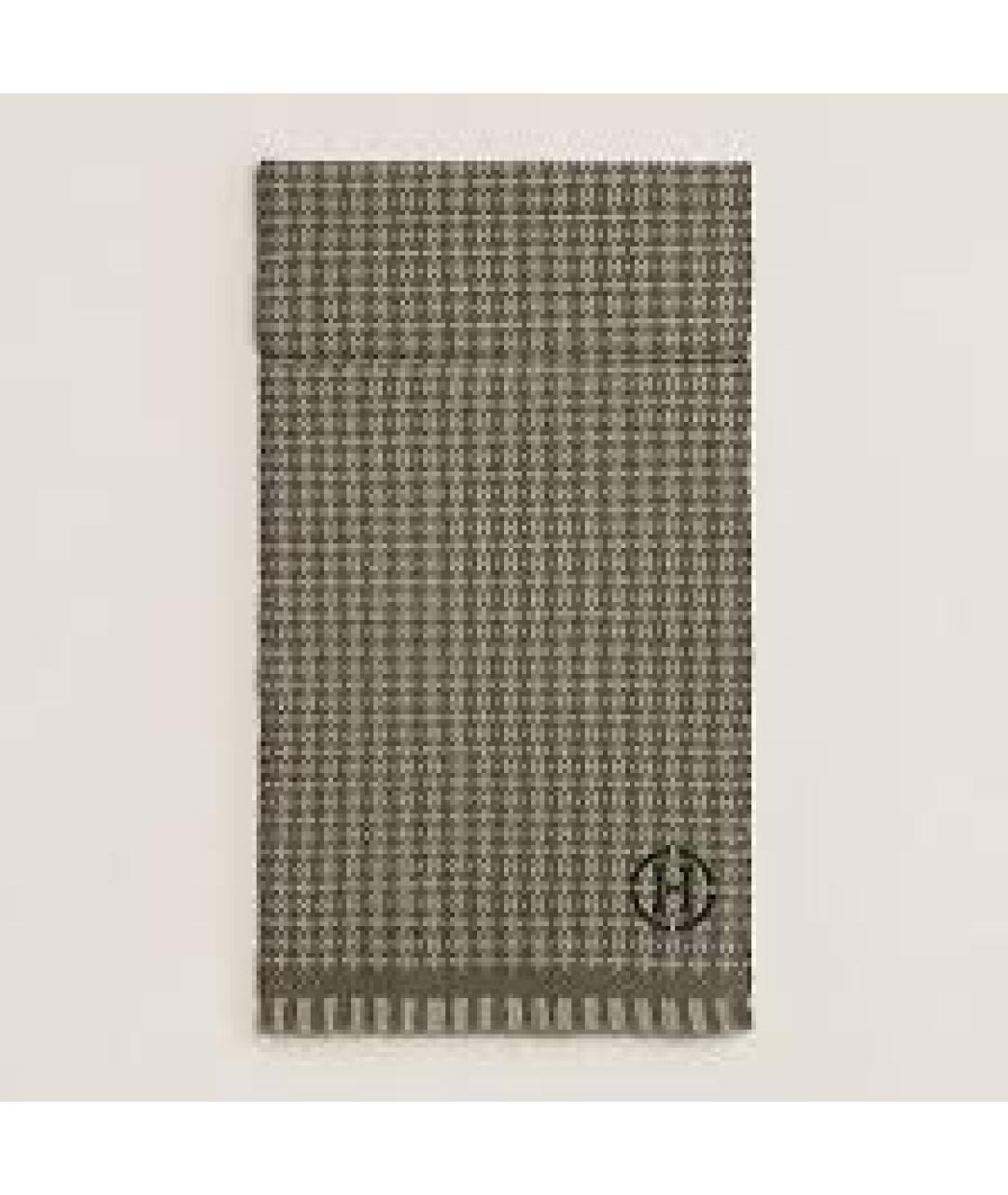 HERMES Бежевый кашемировый шарф, фото 9