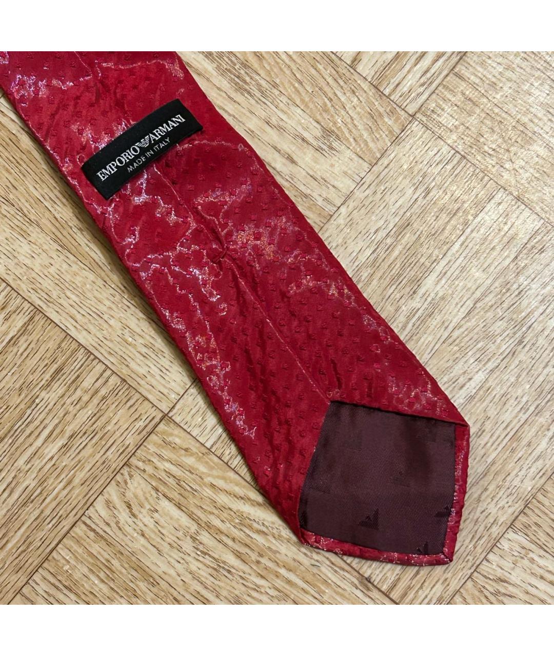 EMPORIO ARMANI Красный галстук, фото 3
