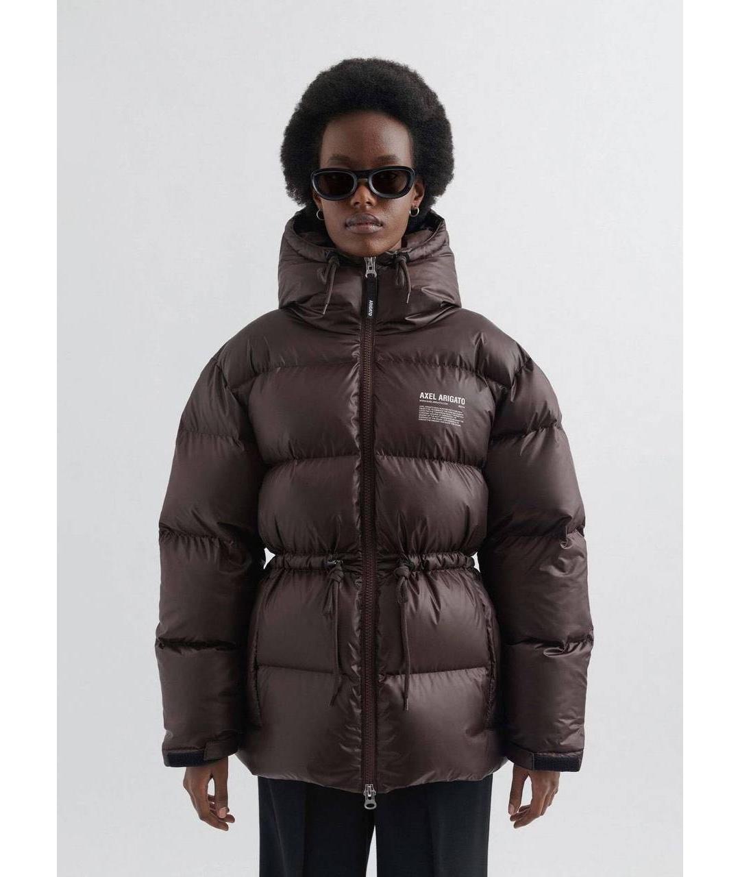 AXEL ARIGATO Коричневый пуховик, фото 5