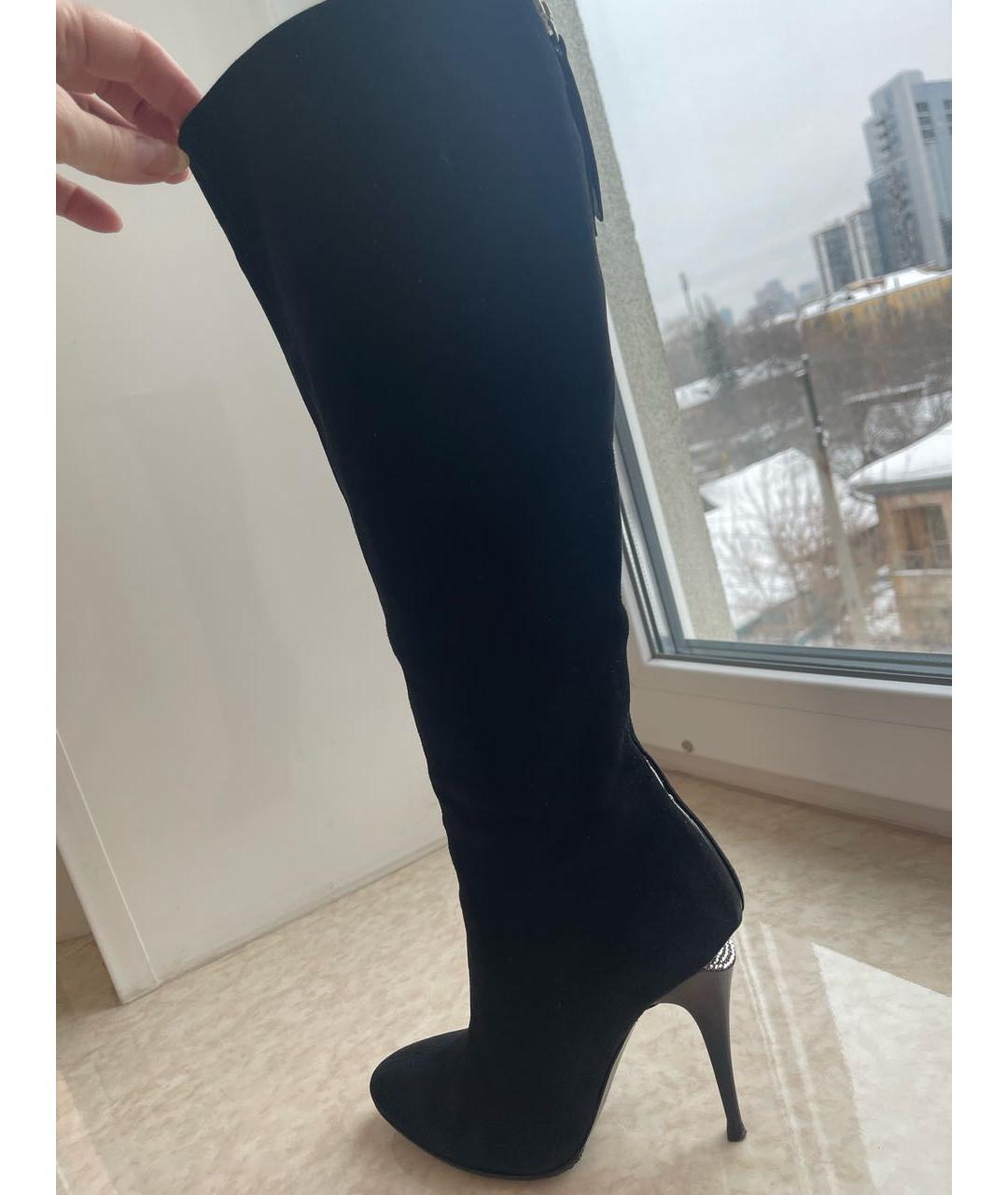 VICINI Черные замшевые сапоги, фото 3