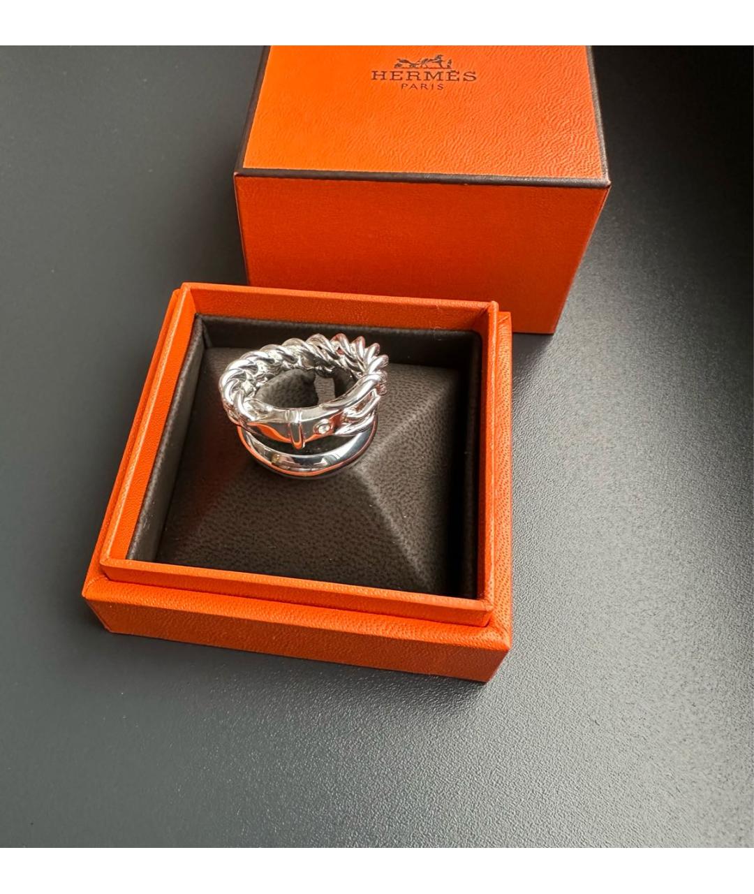 HERMES Серебряное серебряное кольцо, фото 4