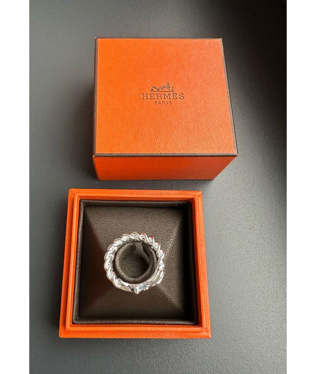 HERMES Серебряное серебряное кольцо, фото 3