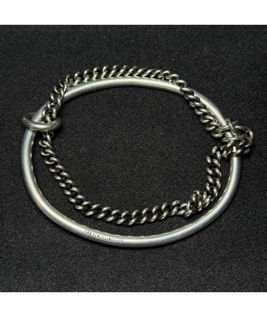 ANN DEMEULEMEESTER Серебрянный серебряный браслет, фото 5
