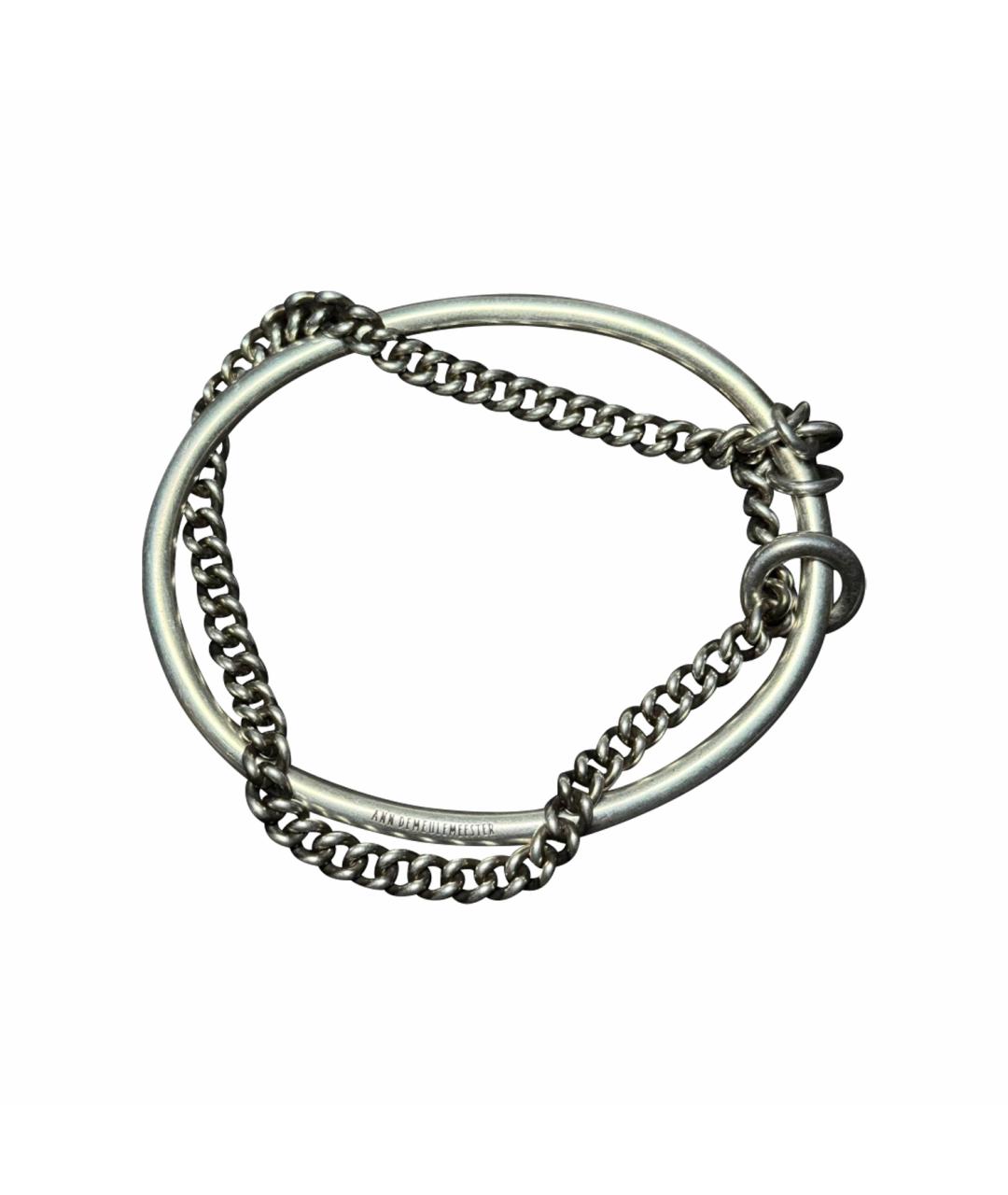 ANN DEMEULEMEESTER Серебрянный серебряный браслет, фото 1