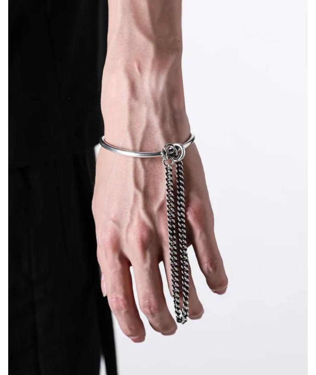 ANN DEMEULEMEESTER Серебрянный серебряный браслет, фото 2