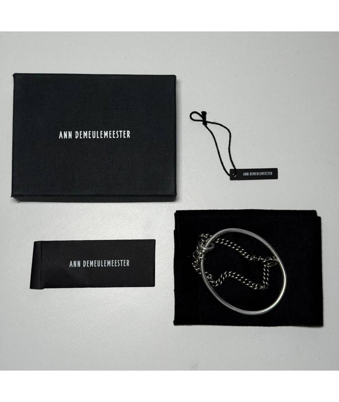 ANN DEMEULEMEESTER Серебрянный серебряный браслет, фото 3