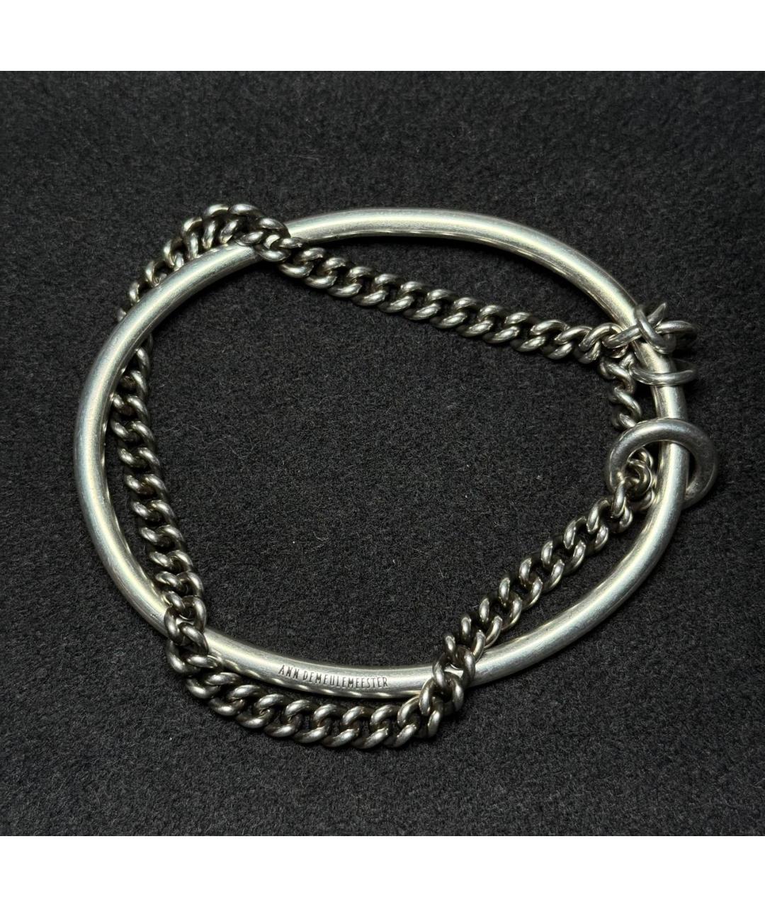 ANN DEMEULEMEESTER Серебрянный серебряный браслет, фото 10
