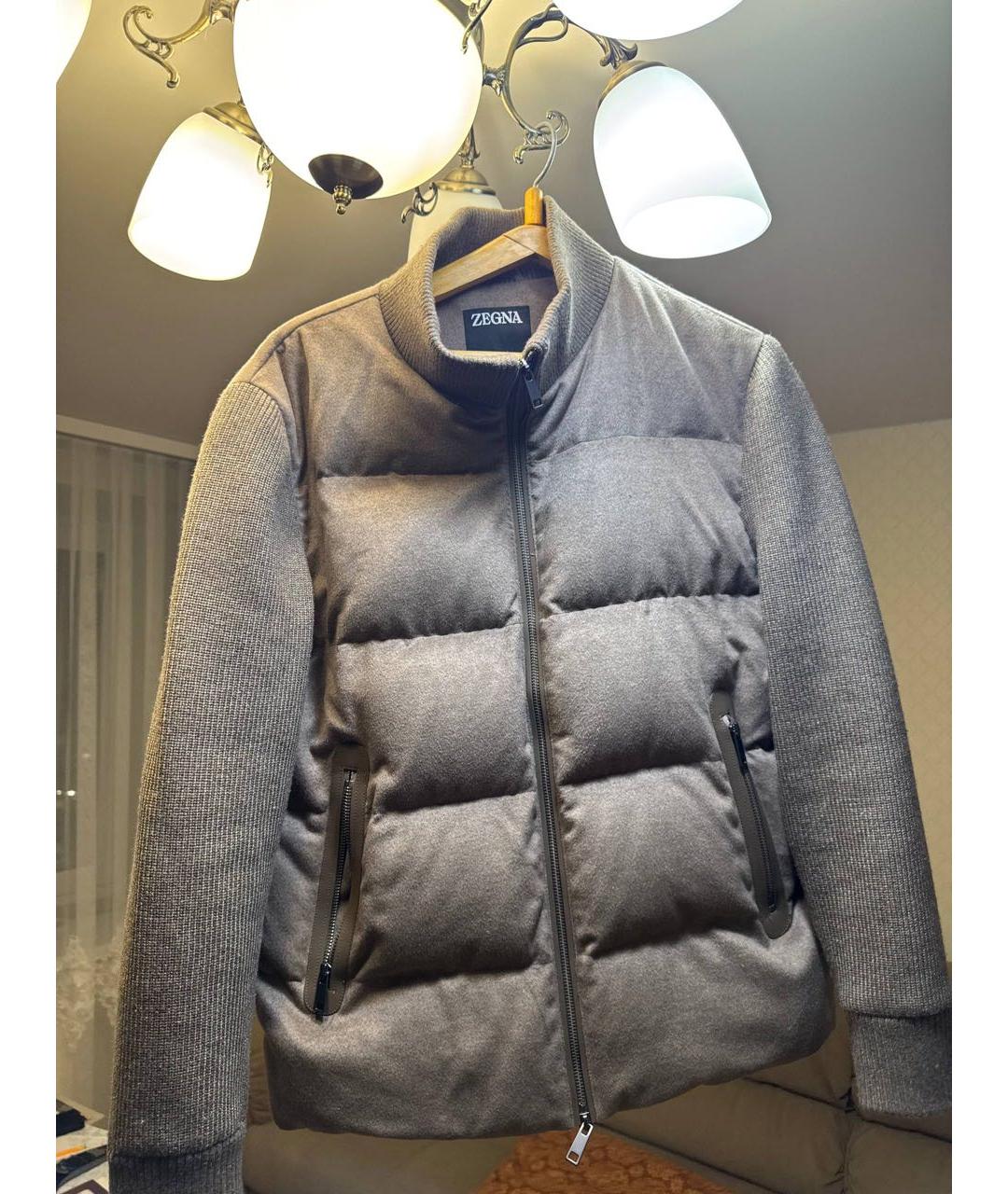 ZEGNA Бежевая шерстяная куртка, фото 6