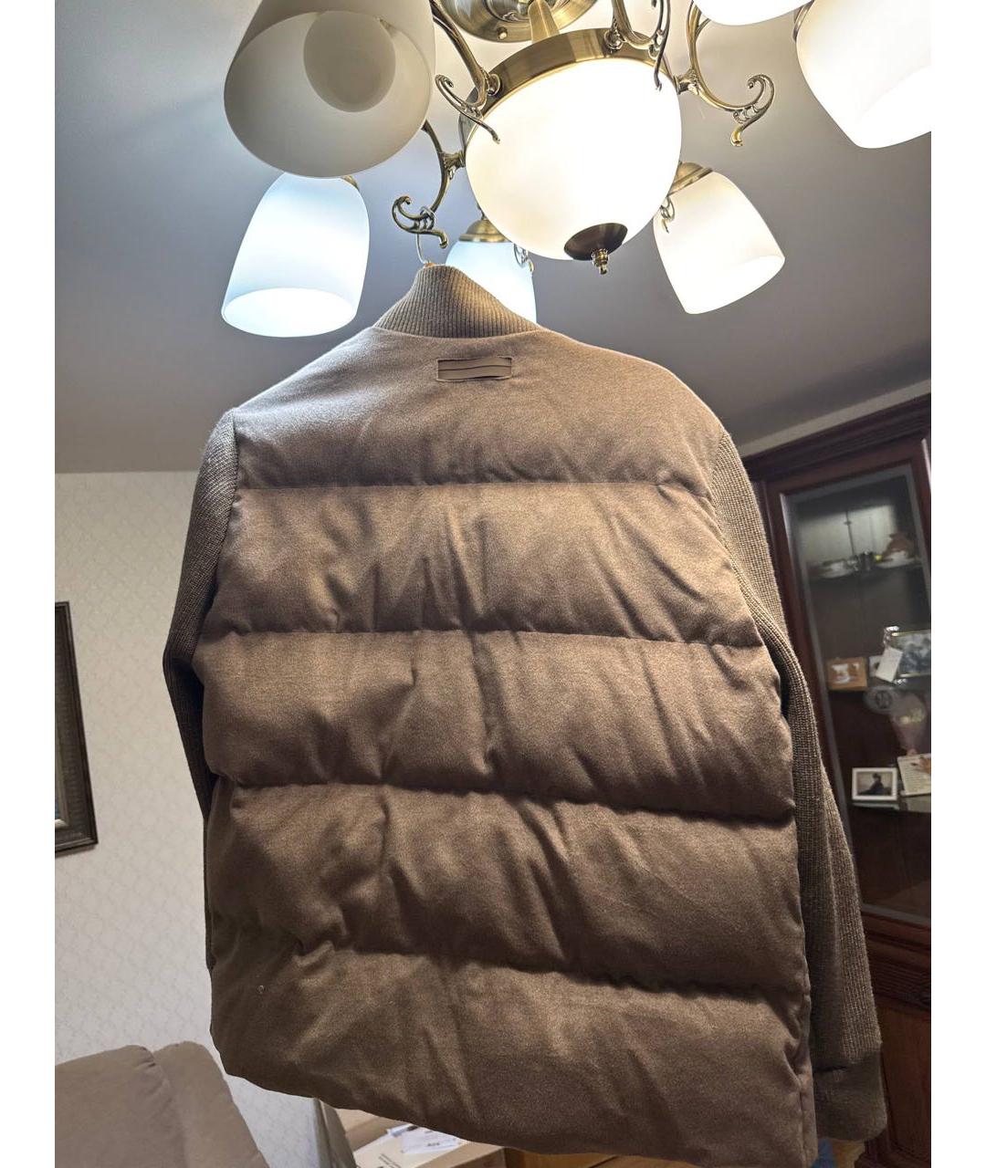 ZEGNA Бежевая шерстяная куртка, фото 4