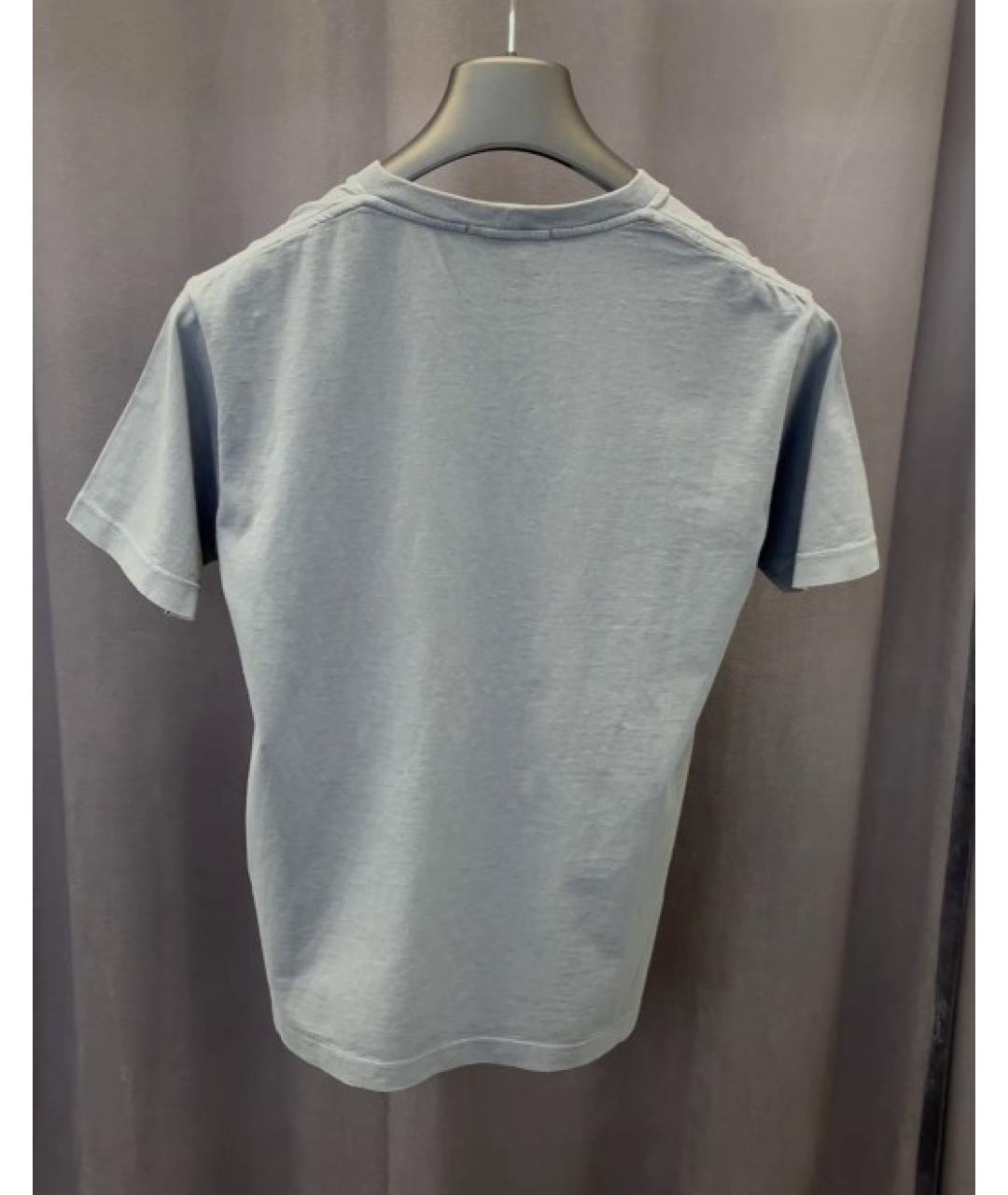 STONE ISLAND Серая хлопковая футболка, фото 2