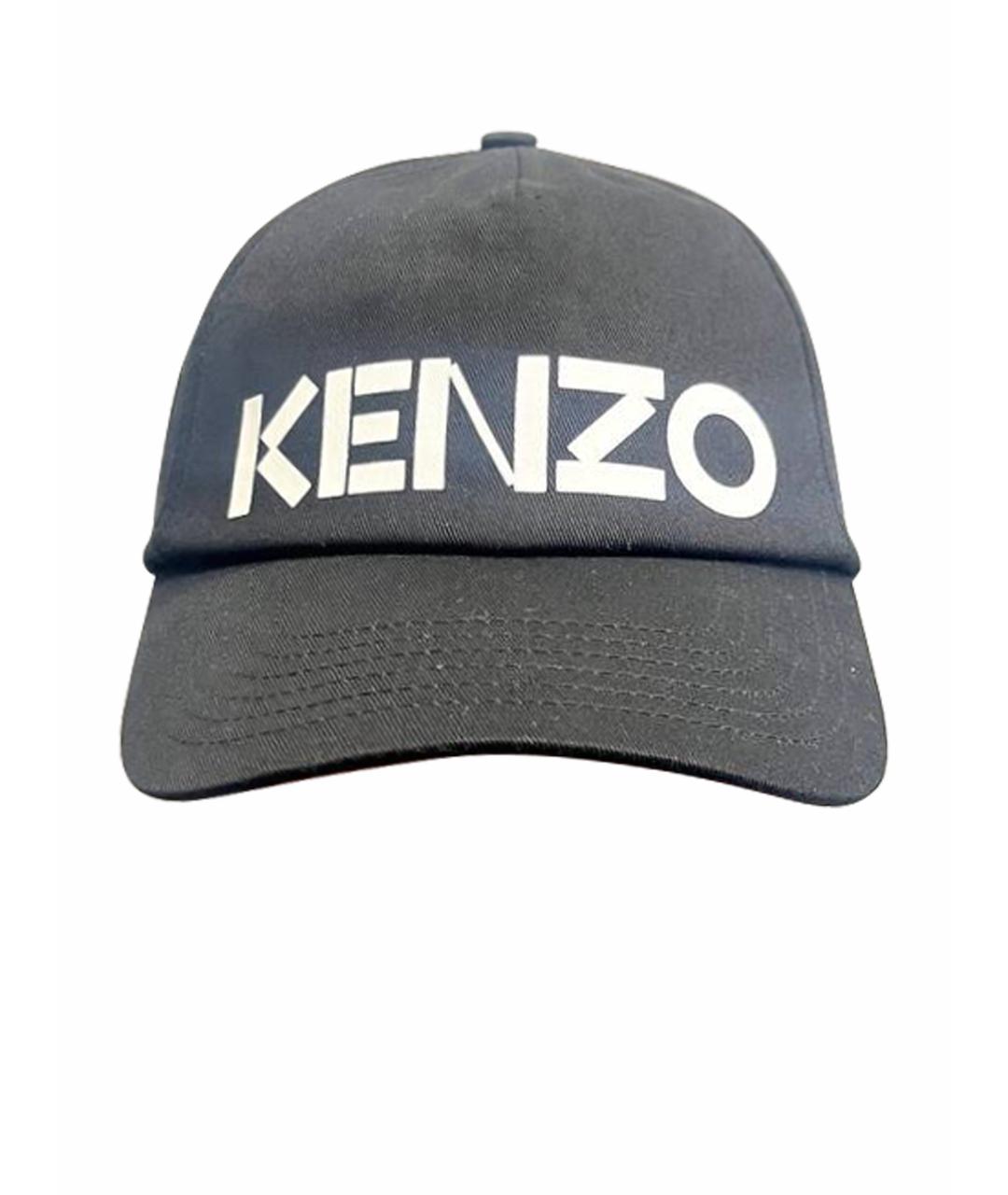 KENZO Черная хлопковая кепка/бейсболка, фото 1