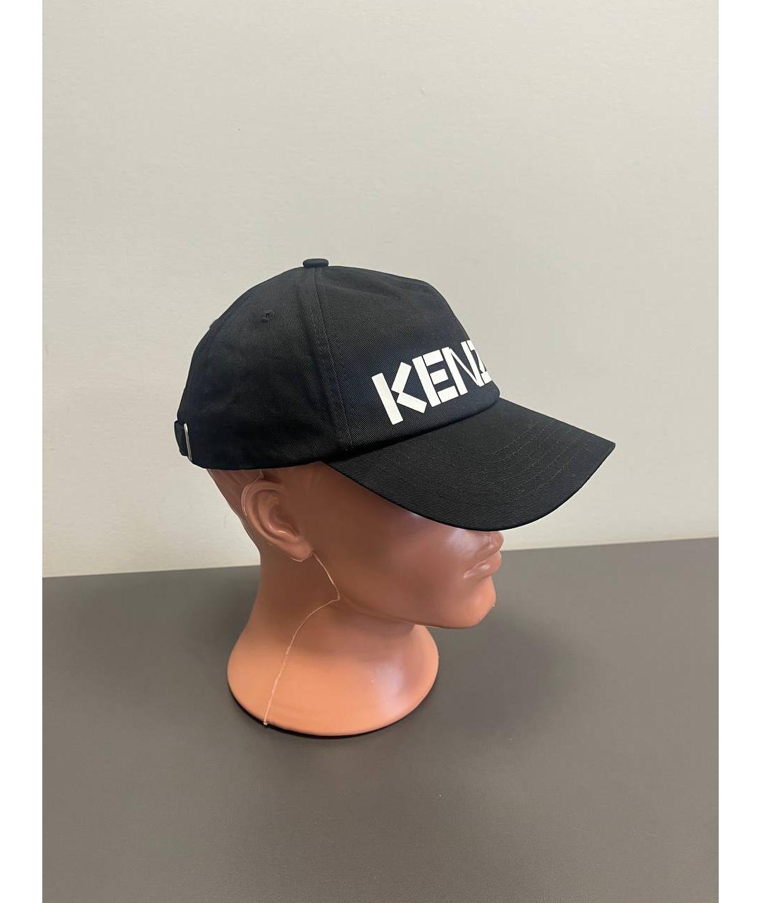 KENZO Черная хлопковая кепка/бейсболка, фото 2