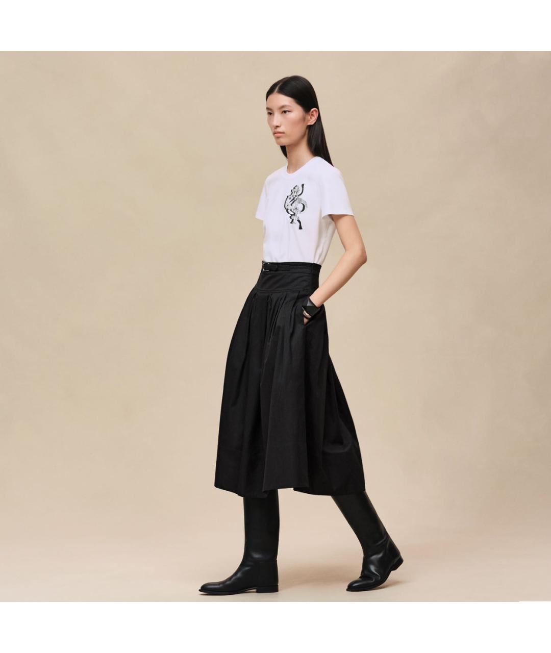 HERMES Белая хлопковая футболка, фото 3