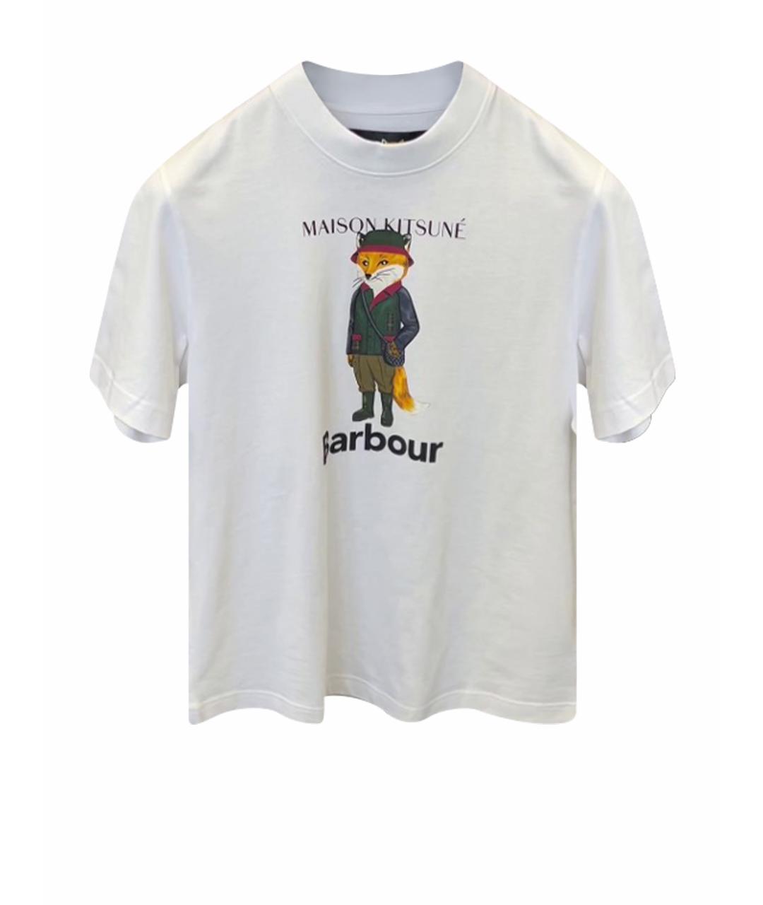 BARBOUR Белая хлопковая футболка, фото 1