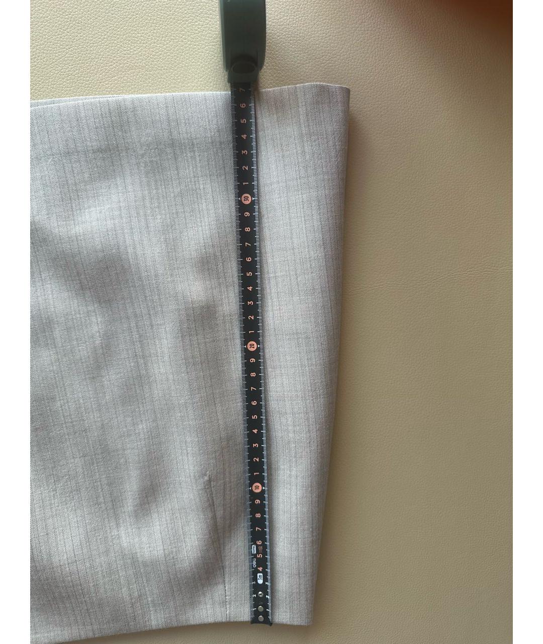 KENZO Бежевая шерстяная юбка мини, фото 6