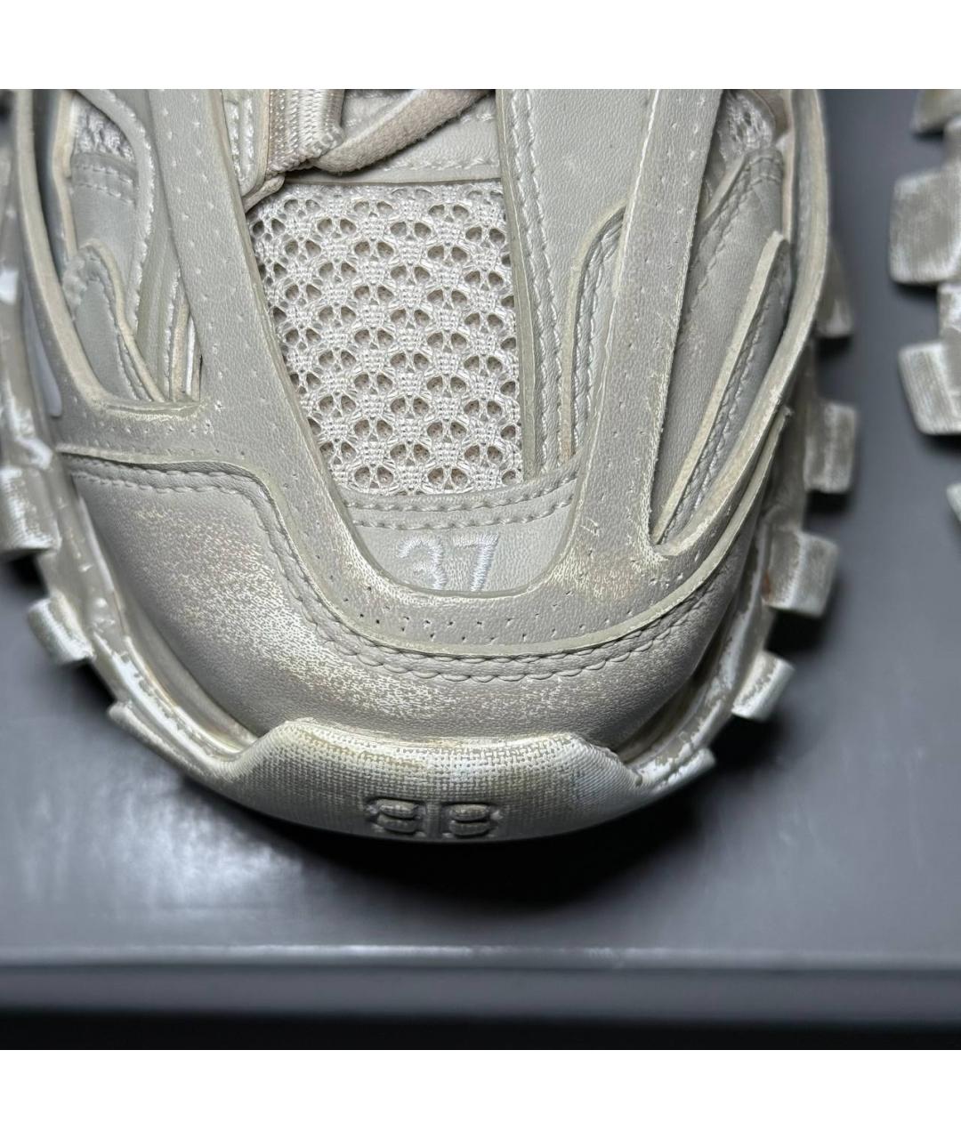 BALENCIAGA Бежевые текстильные кроссовки, фото 6