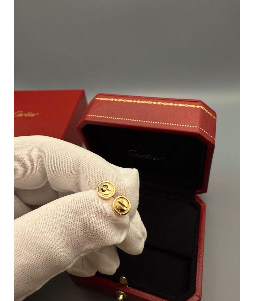 CARTIER Золотые серьги из желтого золота, фото 4