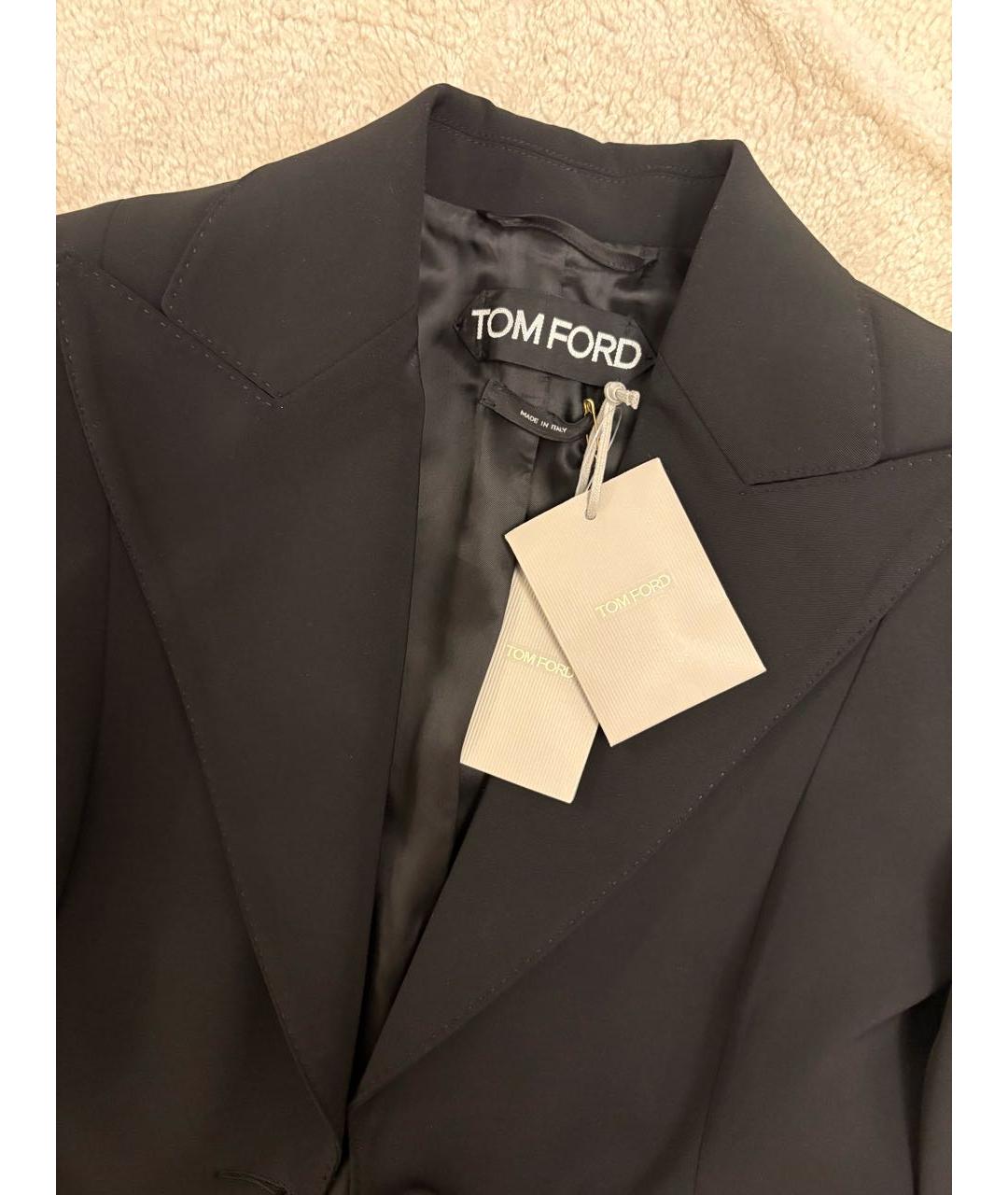 TOM FORD Черный полиэстеровый жакет/пиджак, фото 4