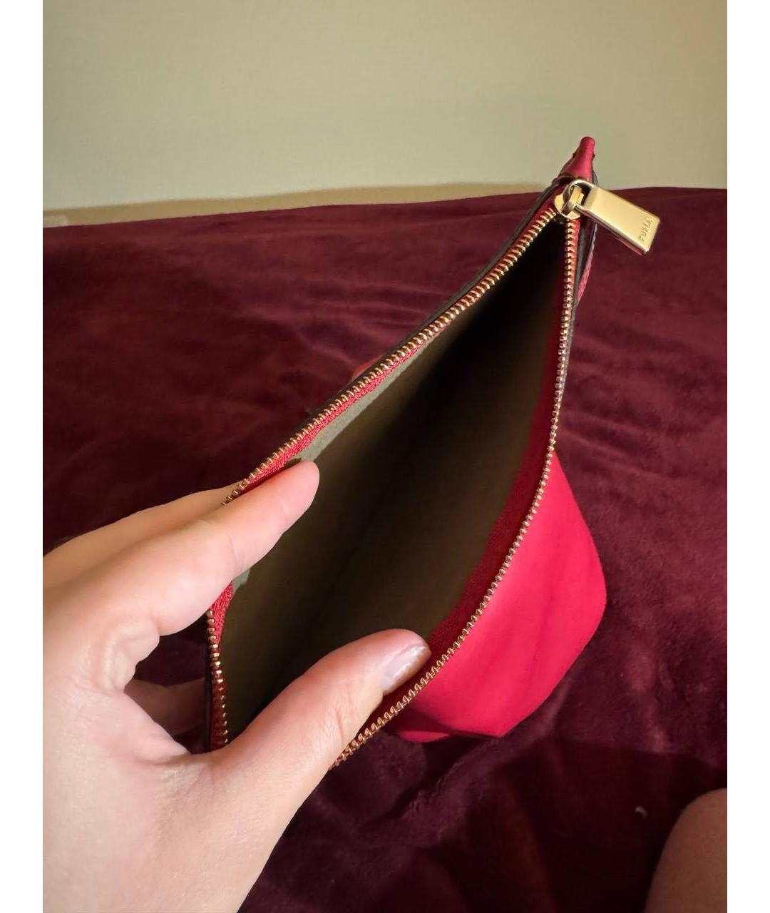 FURLA Красная кожаная сумка тоут, фото 6