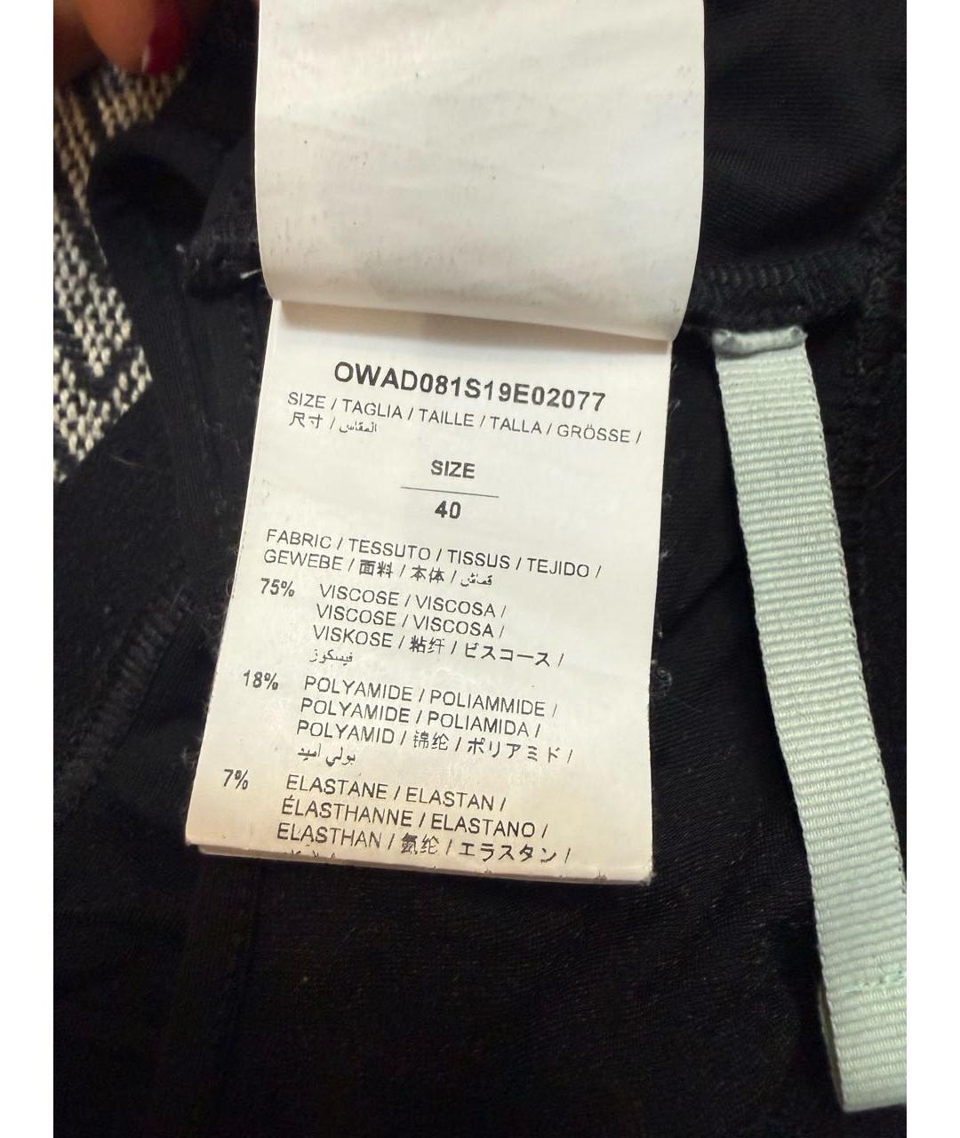 OFF-WHITE Черная майка, фото 7