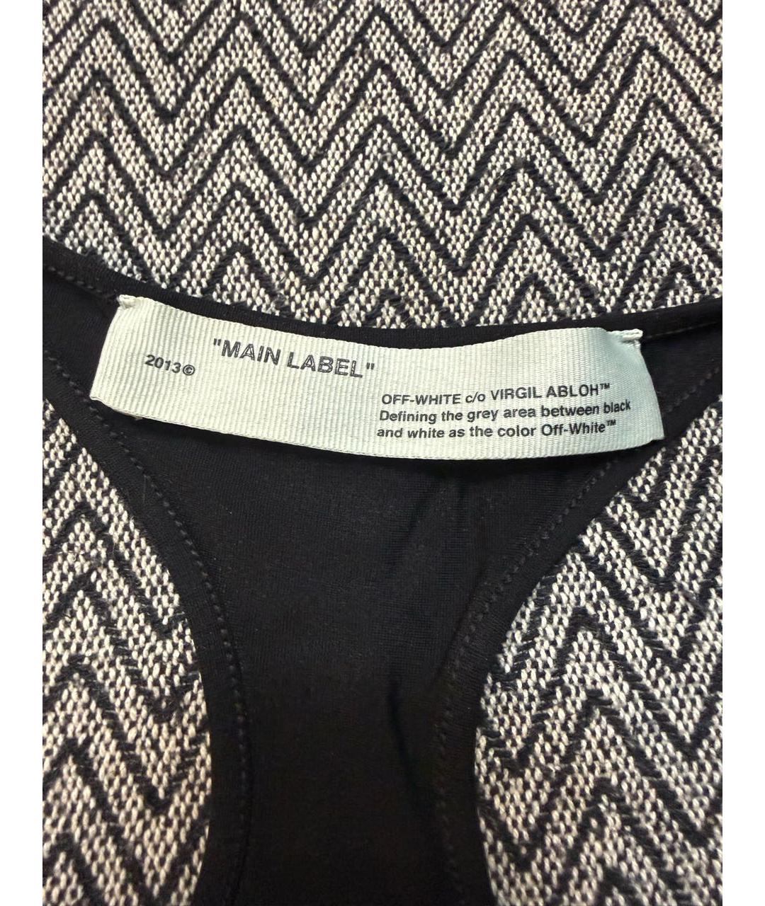 OFF-WHITE Черная майка, фото 6