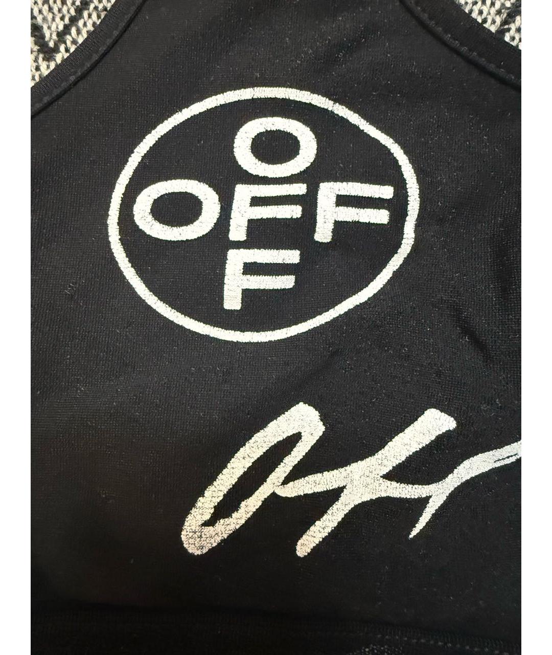 OFF-WHITE Черная майка, фото 4