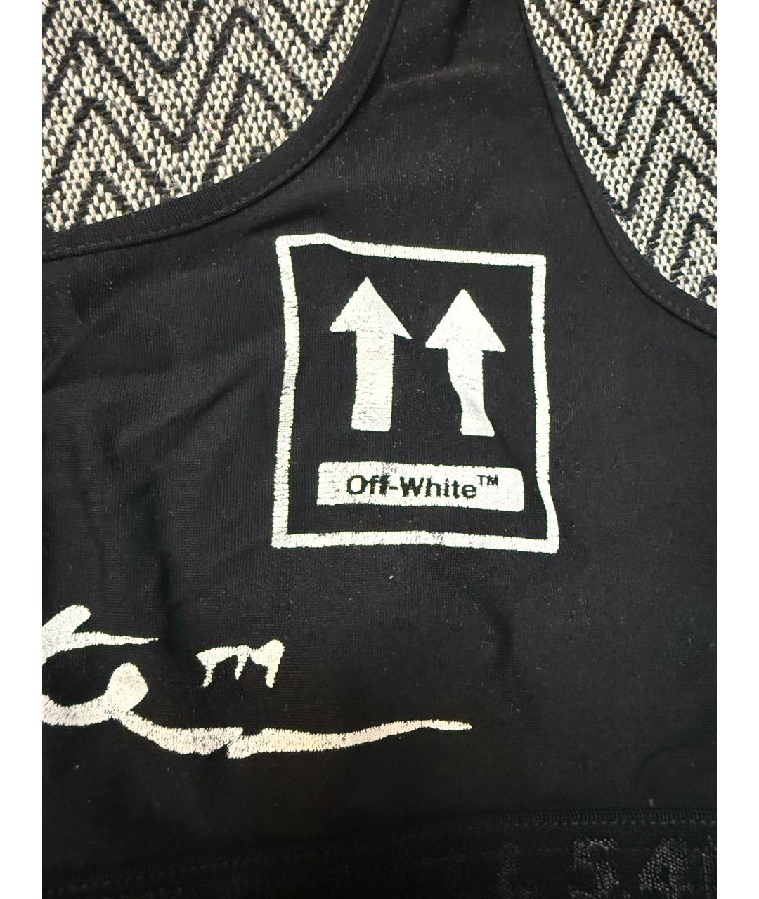 OFF-WHITE Черная майка, фото 3