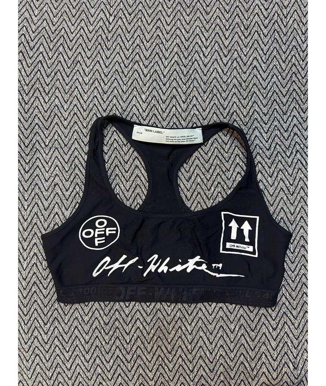 OFF-WHITE Черная майка, фото 9