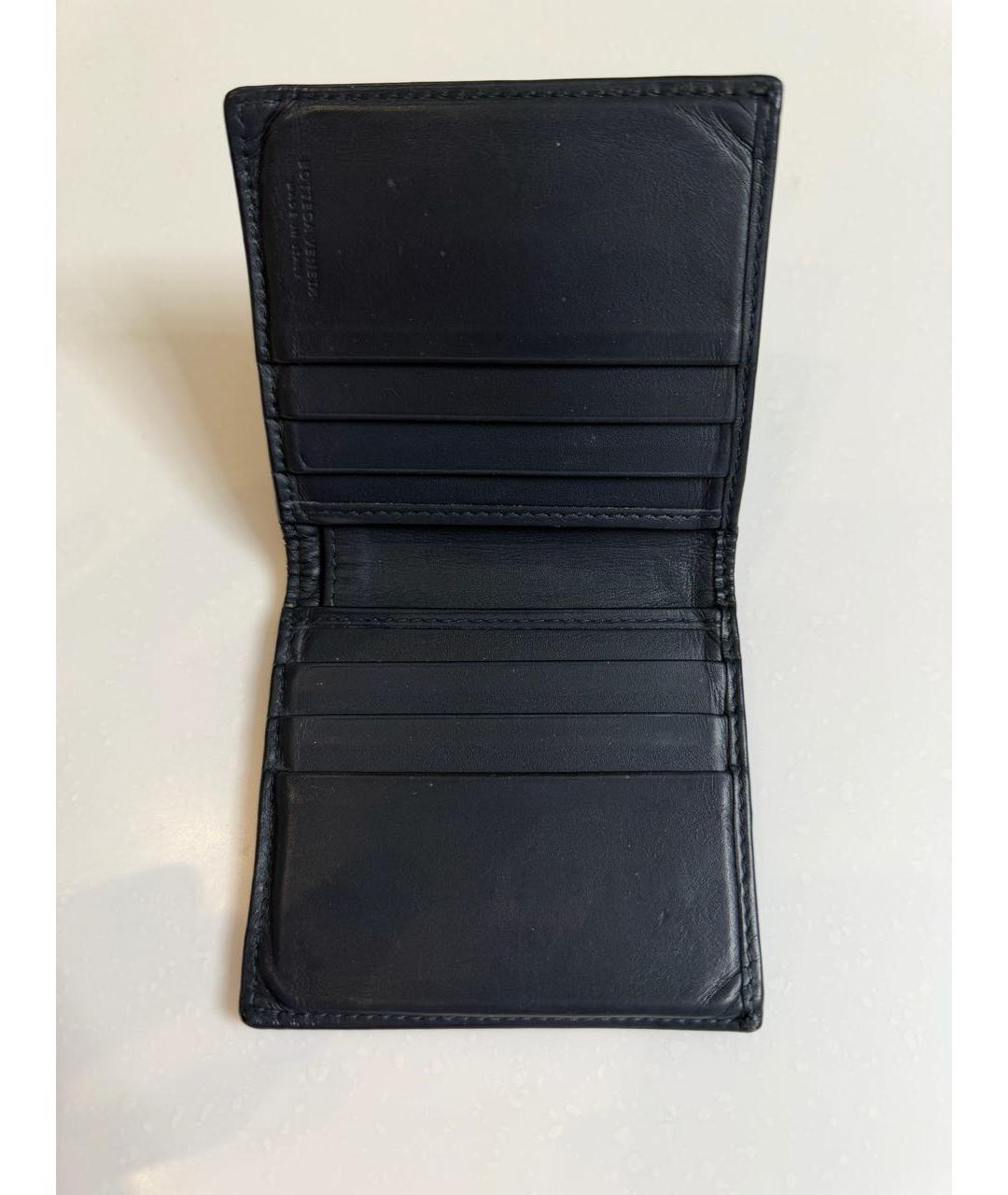 BOTTEGA VENETA Черный кожаный кошелек, фото 2