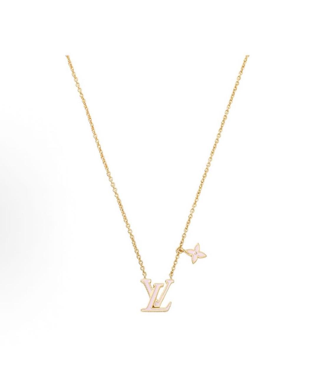 LOUIS VUITTON Золотое латунное колье, фото 5