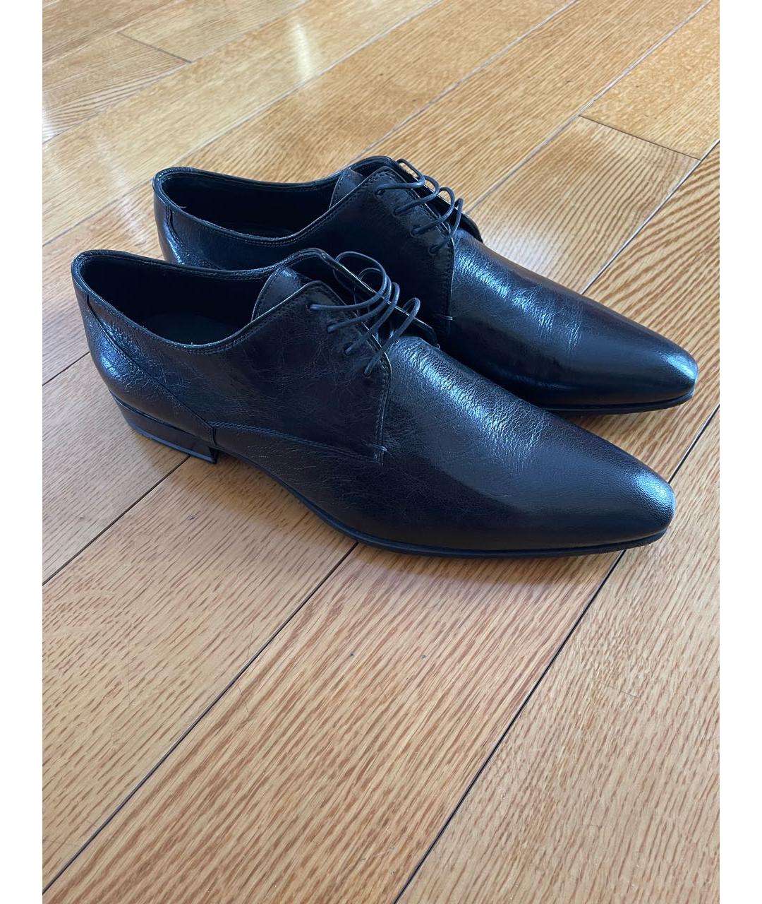 HUGO BOSS Черные кожаные туфли, фото 2