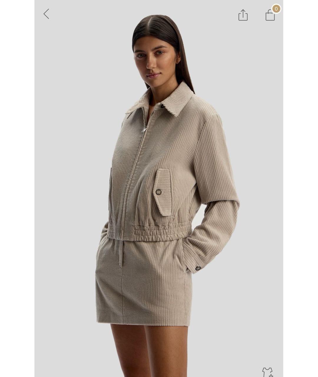 12 STOREEZ Бежевый хлопковый костюм с юбками, фото 8