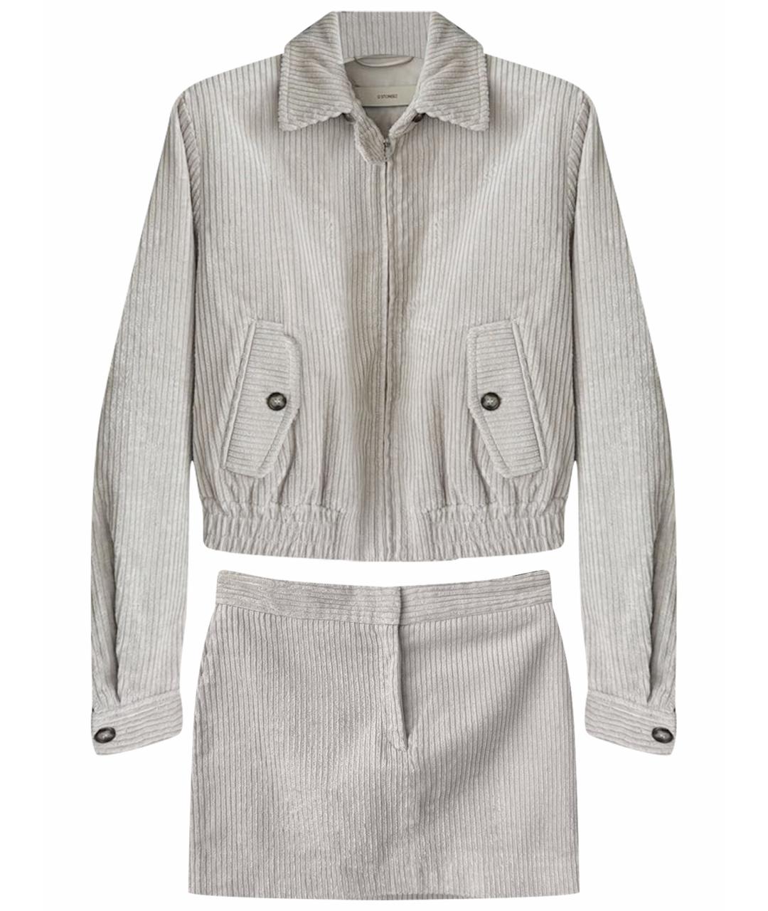 12 STOREEZ Бежевый хлопковый костюм с юбками, фото 1