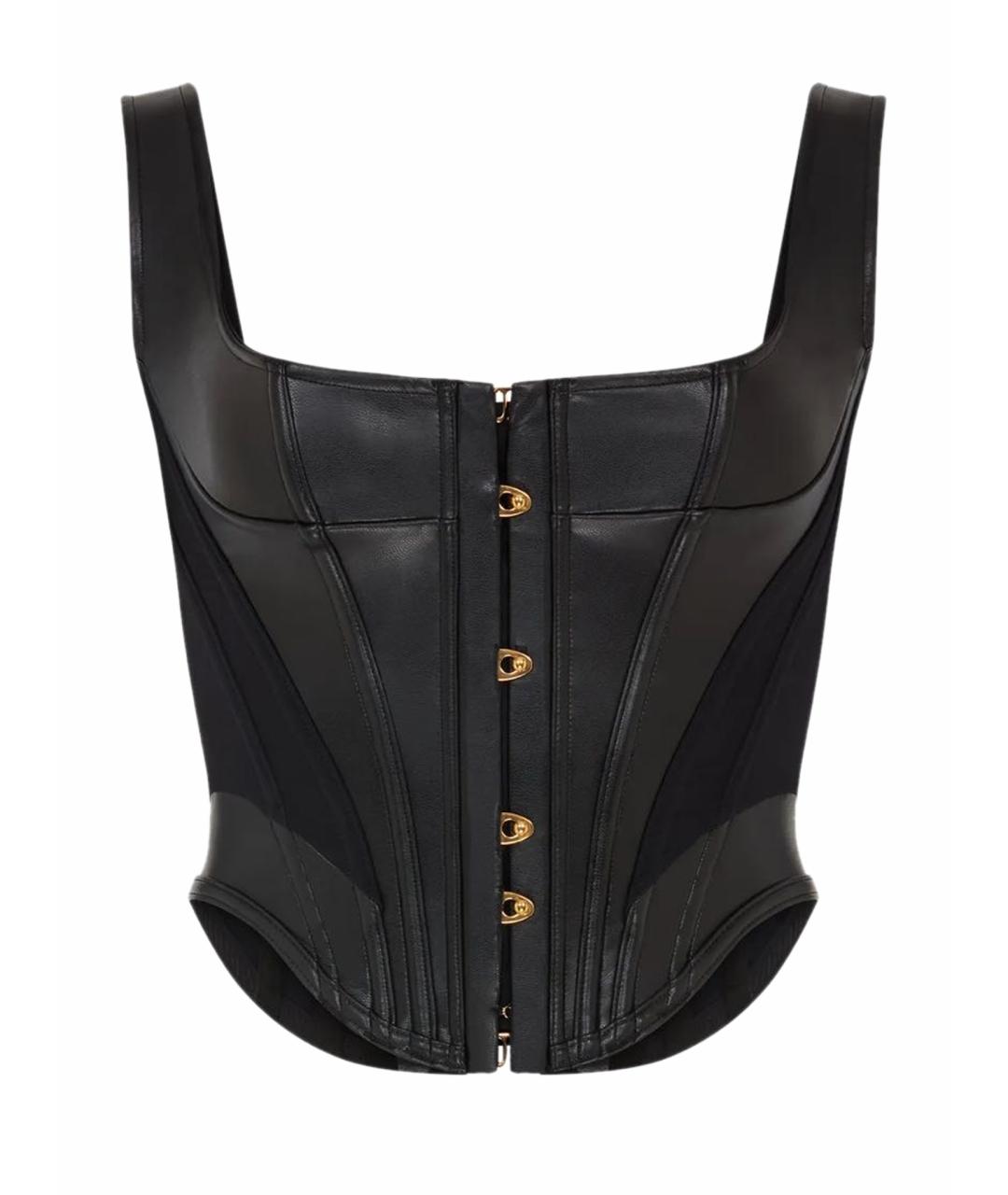 AGENT PROVOCATEUR Черный полиуретановый корсет, фото 1