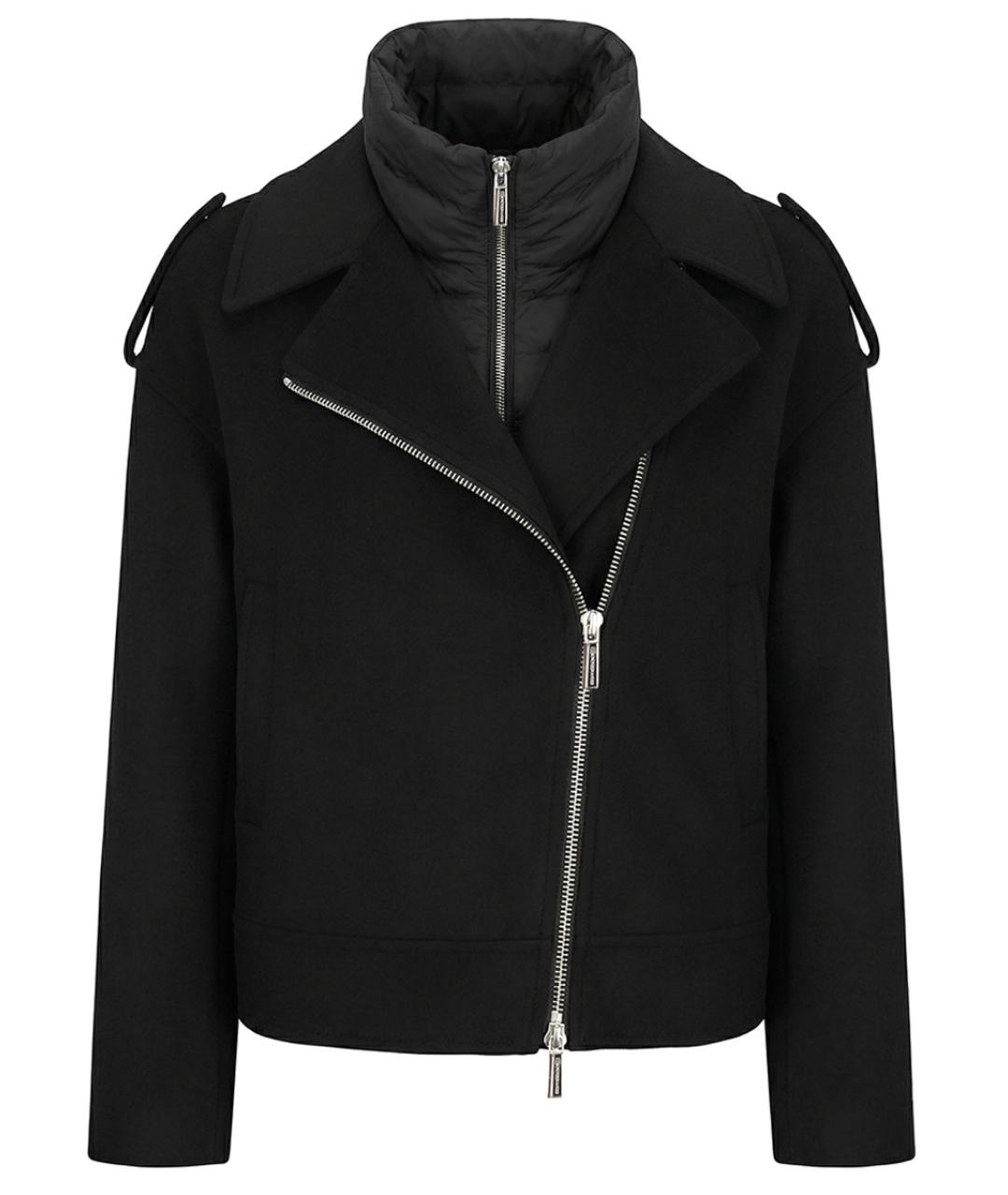 MOORER Черная куртка, фото 1