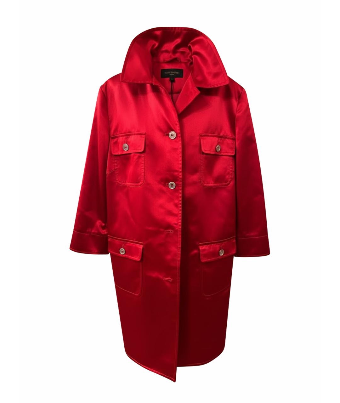 DOLCE&GABBANA Красный шелковый тренч/плащ, фото 1