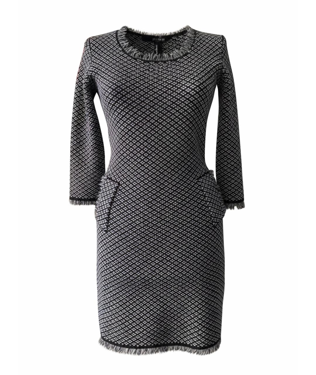 CHANEL Серое шерстяное повседневное платье, фото 1