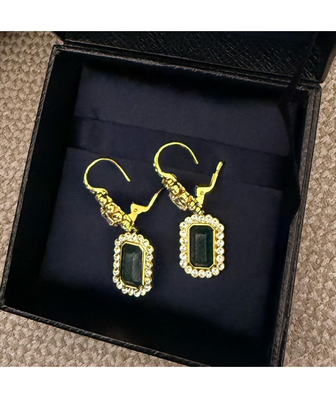 PRADA Золотые металлические серьги, фото 3