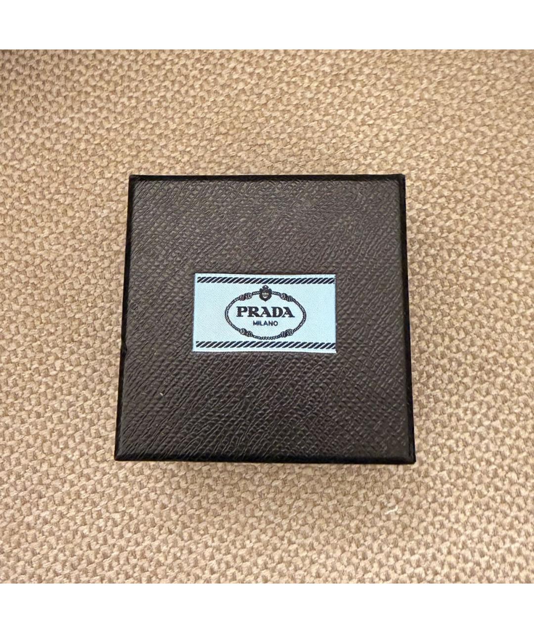 PRADA Золотые металлические серьги, фото 5