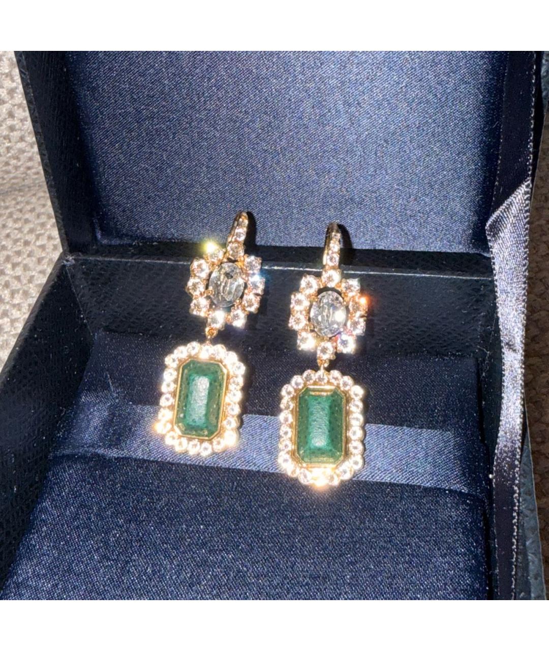 PRADA Золотые металлические серьги, фото 6