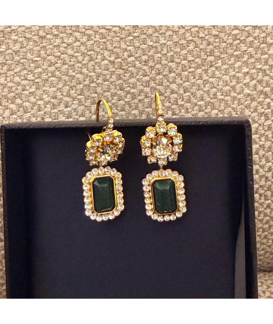 PRADA Золотые металлические серьги, фото 7