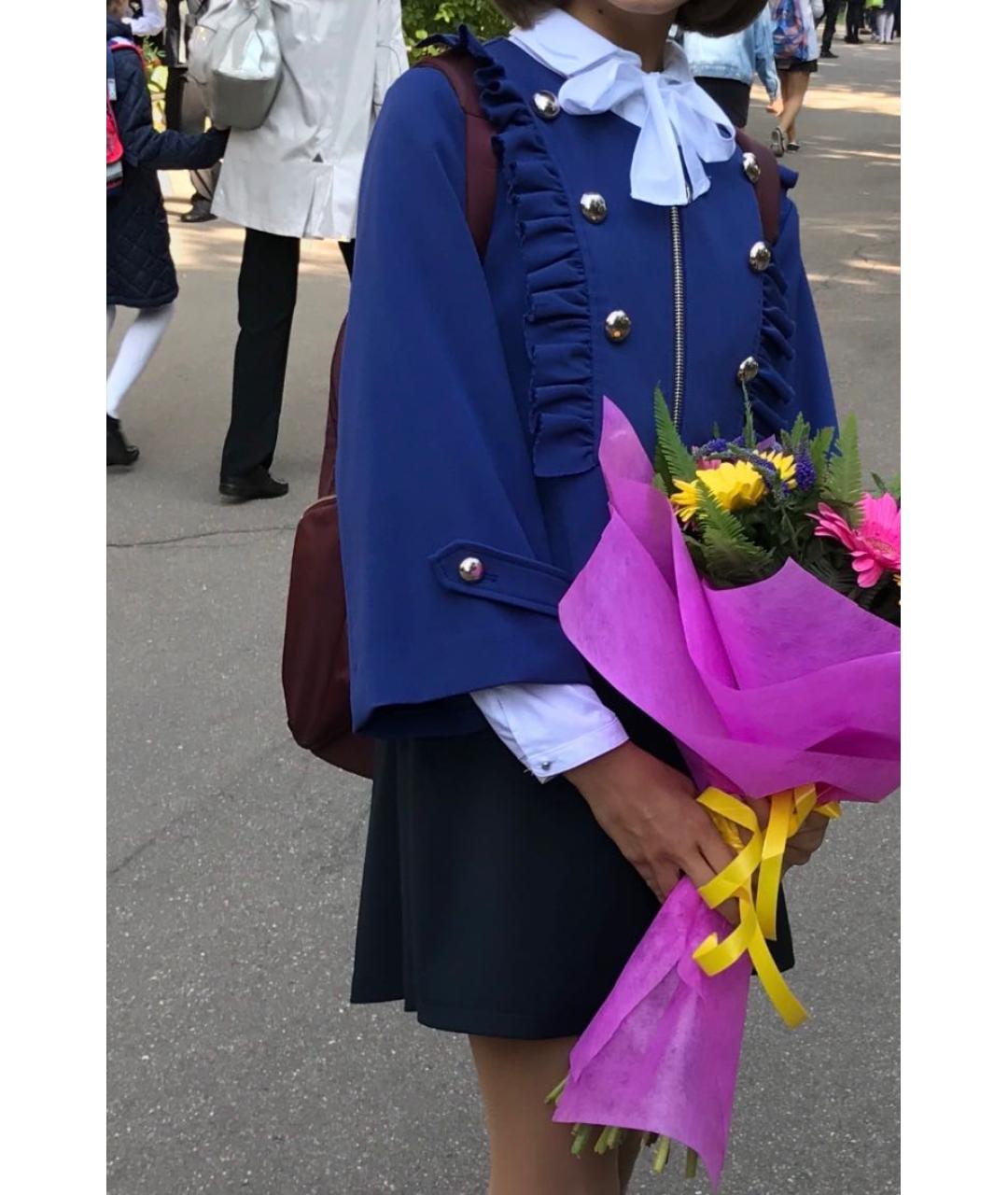 PINKO Синий шерстяной жакет/пиджак, фото 5