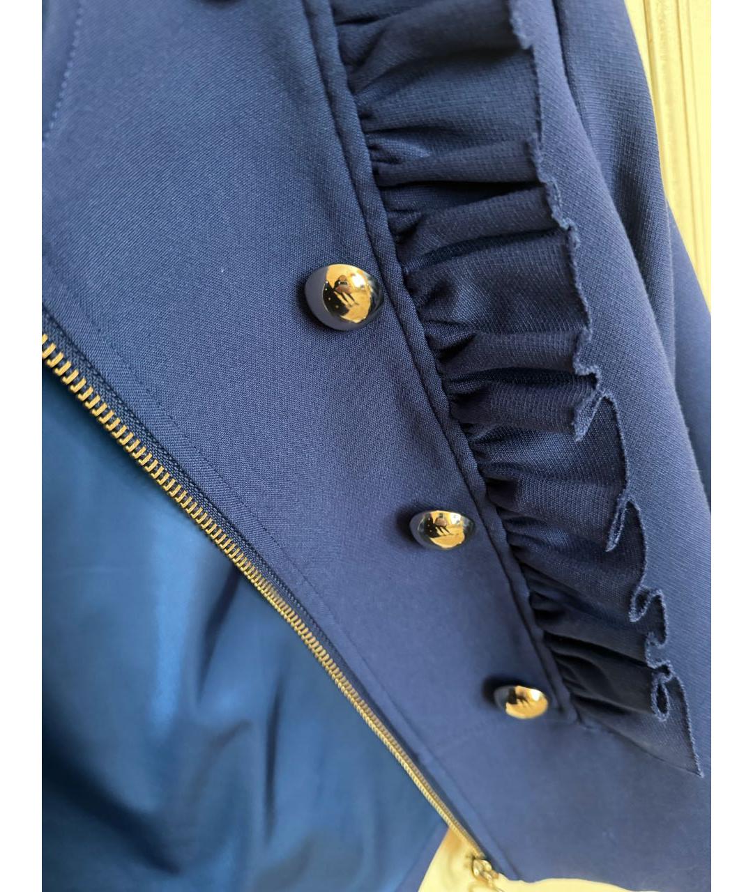 PINKO Синий шерстяной жакет/пиджак, фото 4