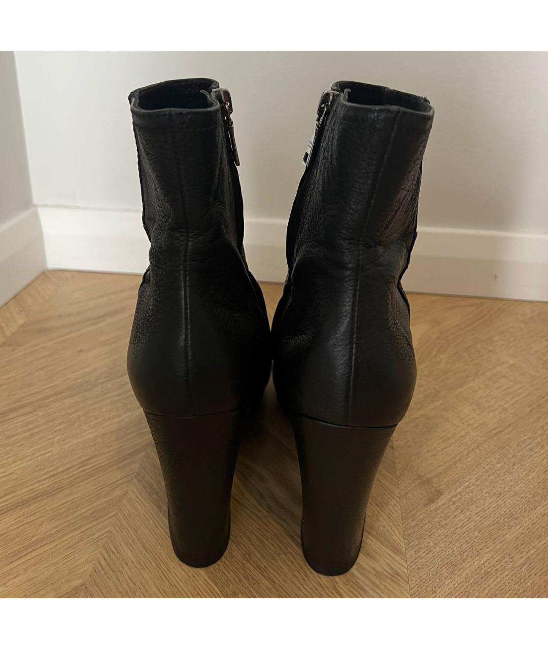 PRADA Черные кожаные ботильоны, фото 3
