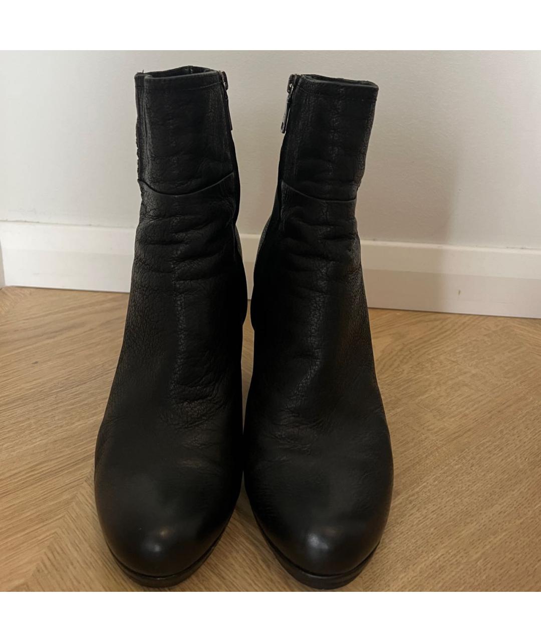 PRADA Черные кожаные ботильоны, фото 2