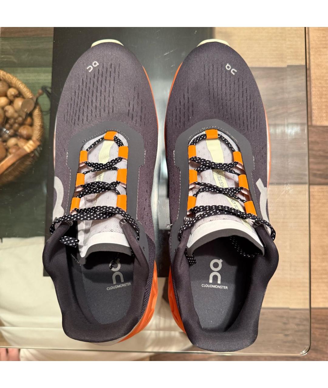 ON Темно-синие текстильные низкие кроссовки / кеды, фото 3