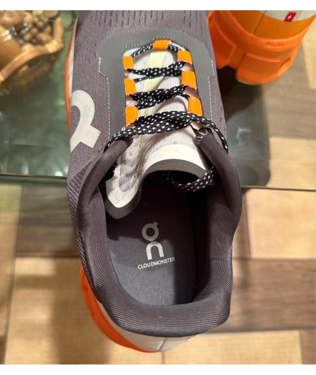 ON Темно-синие текстильные низкие кроссовки / кеды, фото 7